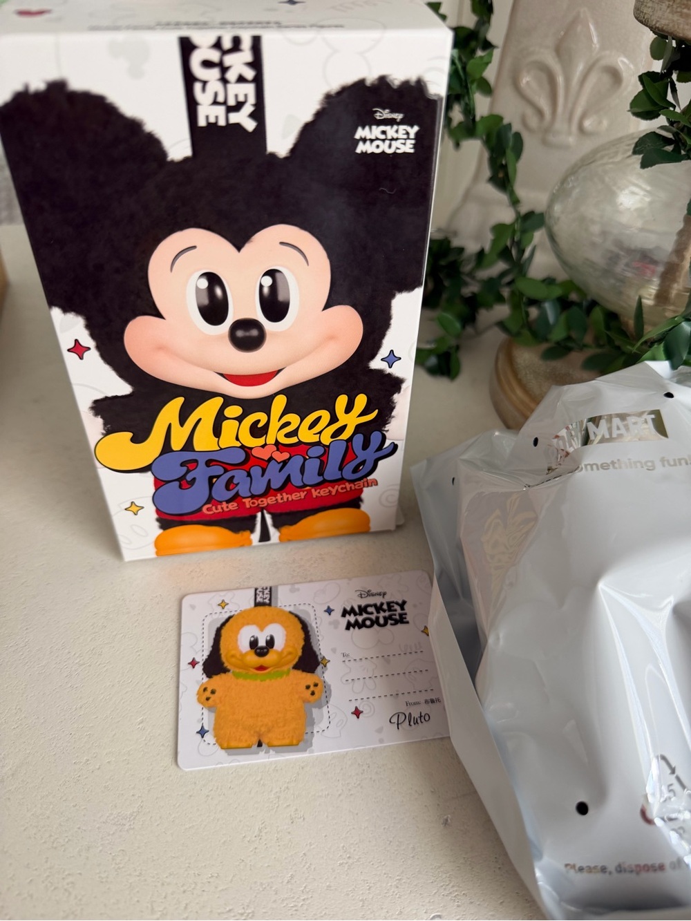 Pop Mart Mickey Family Cute Together Keychain - Pluto